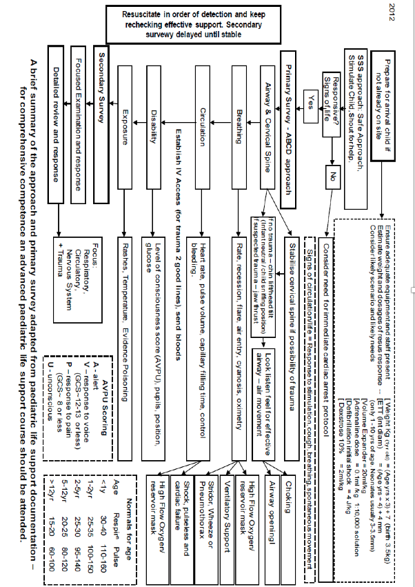 Advanced paediatric life support approach